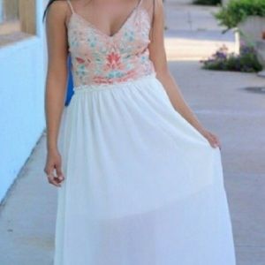 Athen’s style sheer maxi dress